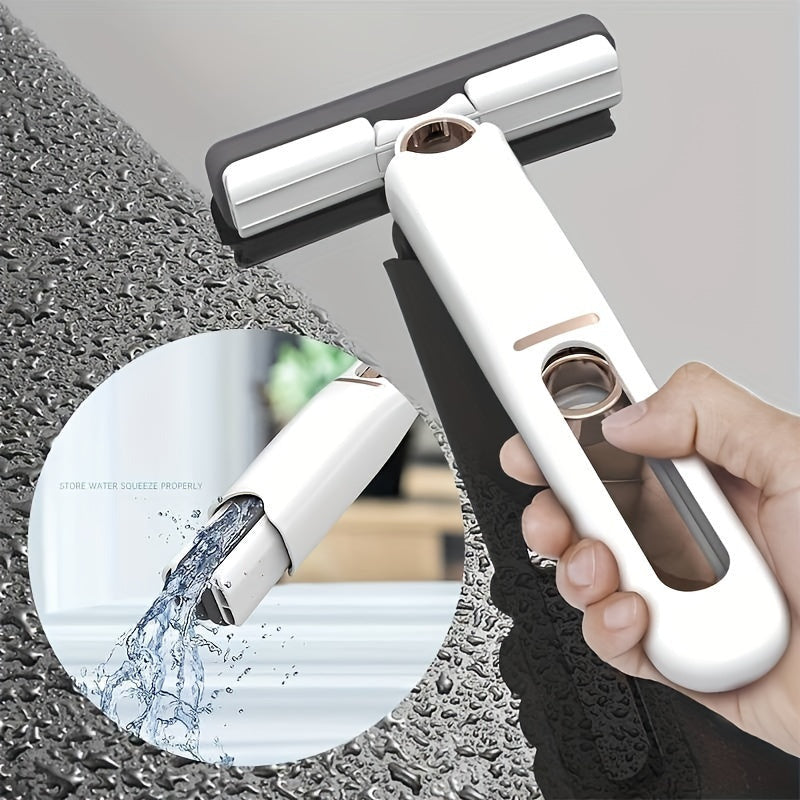 Compact Self-Squeeze Mop – Hands-Free, High Absorbency, Multi-Surface Cleaner