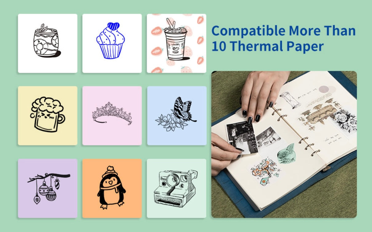 T02 Portable Bluetooth Thermal Printer