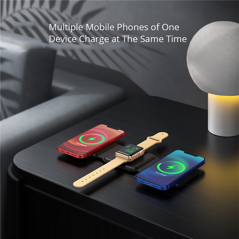 Magnetic 3 in 1 Folding Wireless Fast Charger