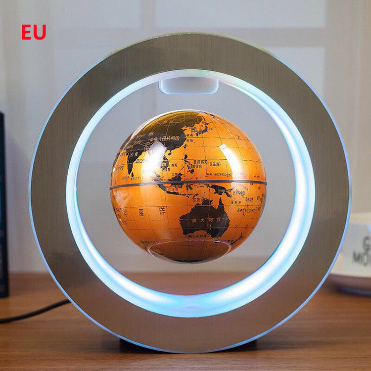 Round Magnetic LED Floating World Map
