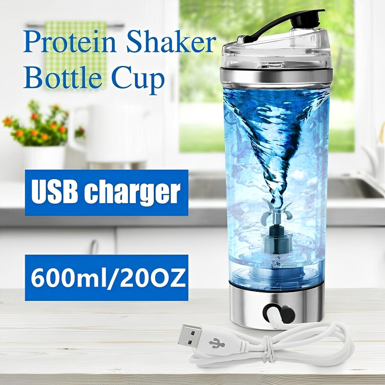 Rechargeable Electric Protein Shaker