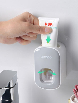 Automatic Toothpaste Dispenser & Wall-Mounted Bathroom Accessories Set