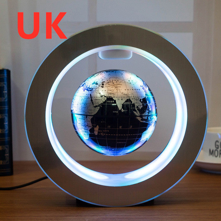 Round Magnetic LED Floating World Map