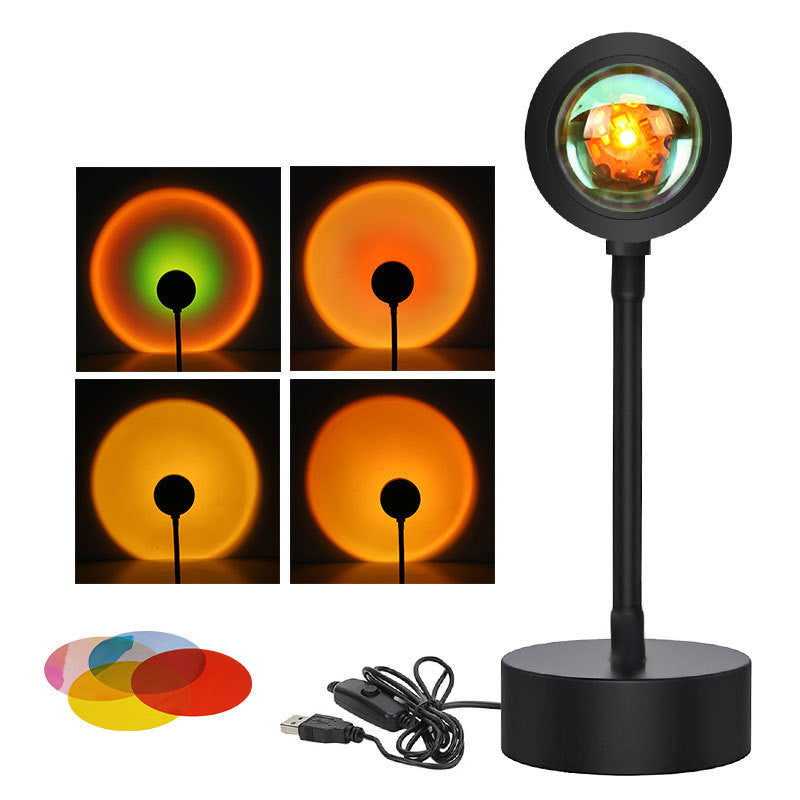 Sunset Projection Lamp: Night Light & Wall Decoration Lighting
