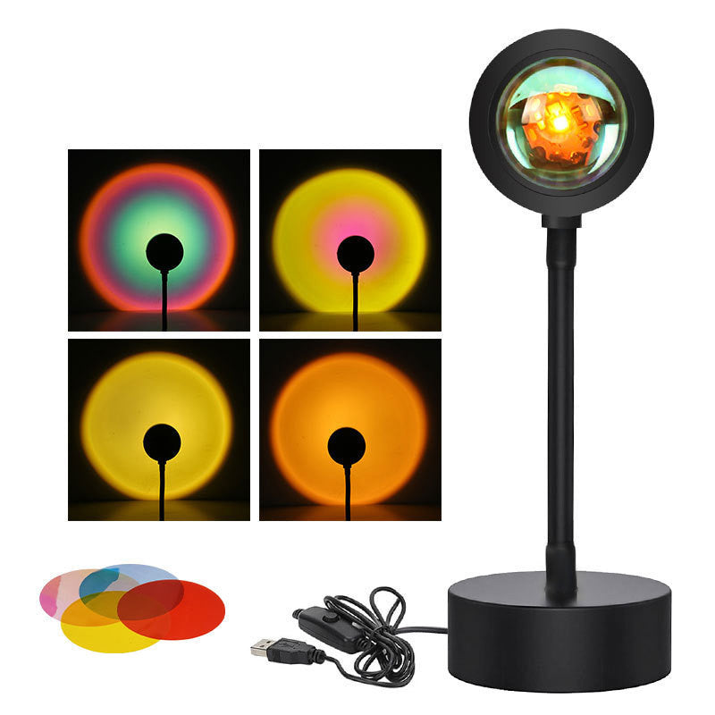 Sunset Projection Lamp: Night Light & Wall Decoration Lighting