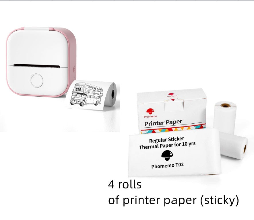 T02 Portable Bluetooth Thermal Printer
