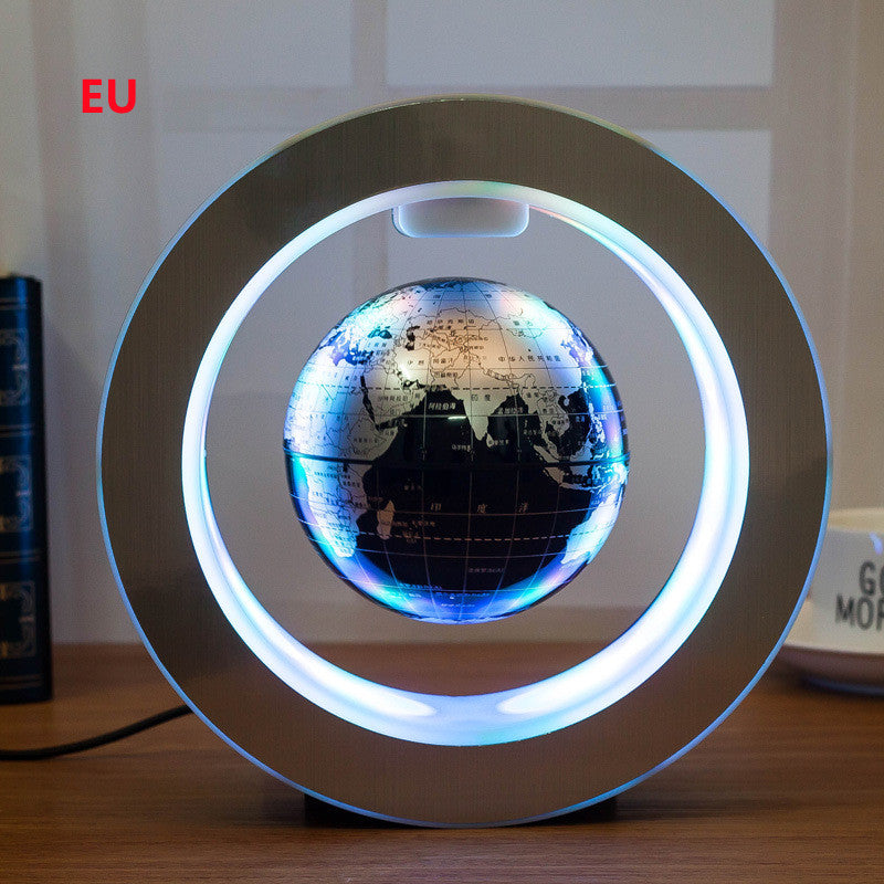 Round Magnetic LED Floating World Map