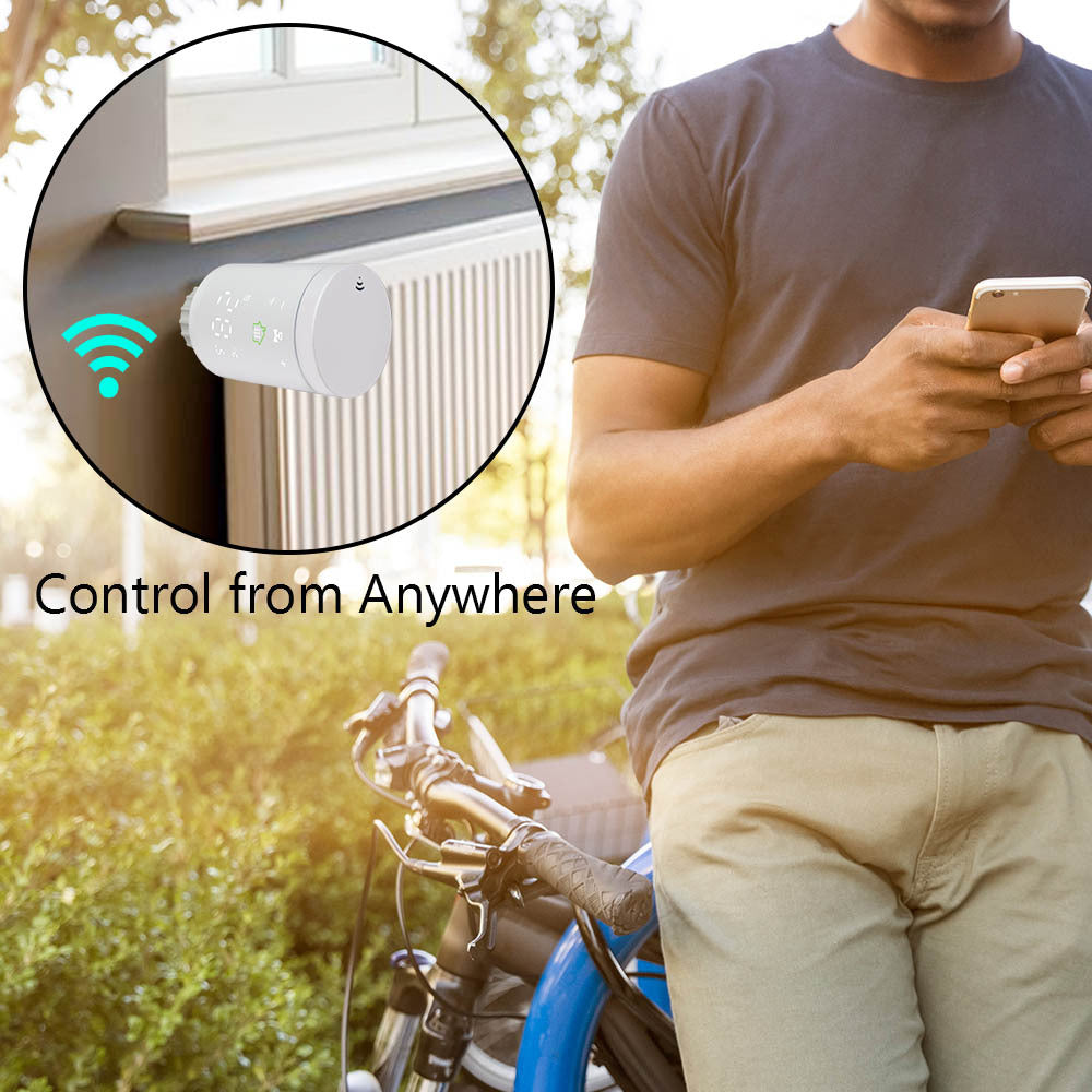 “WiFi Smart Radiator Thermostat – App & Voice Control”