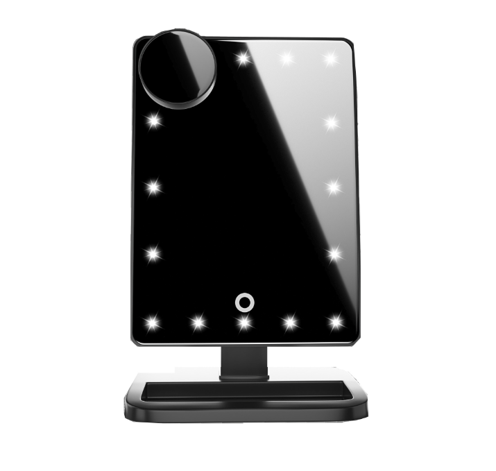 20 LED Touch Screen Makeup Mirror with Bluetooth Music Speaker