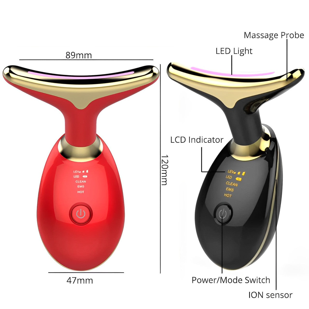 EMS Thermal Neck Lifting And Tighten Massager with LED PhotonTherapy