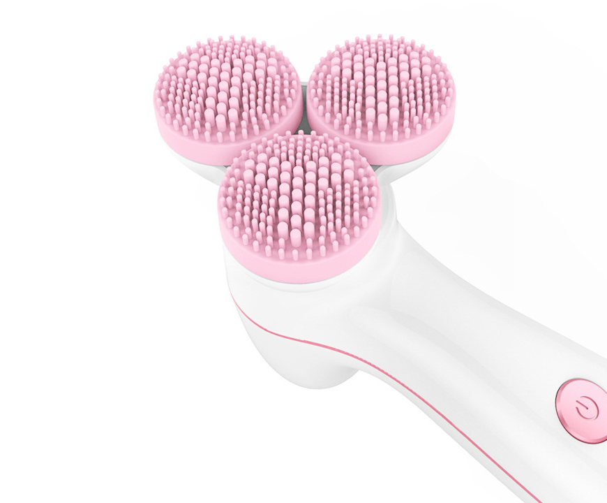 Three round 3D silicone cleansing Gadget