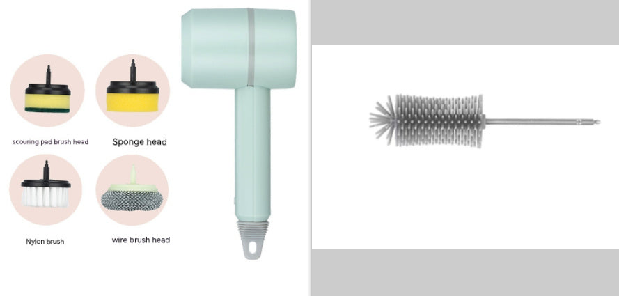 Wireless USB Rechargeable Electric Cleaning Brush for Kitchen, Bathtub, and Tile