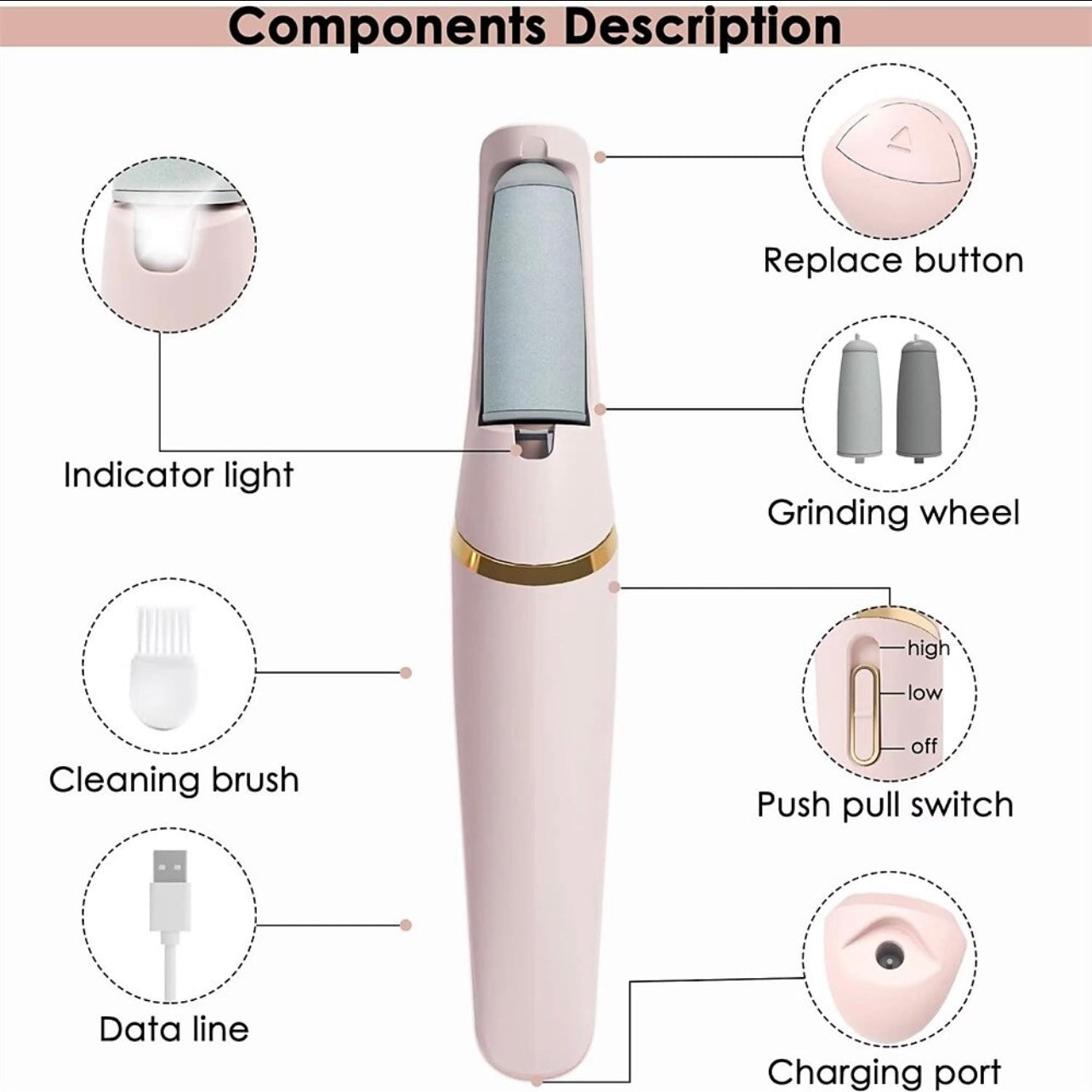 Electric Foot Grinder To Exfoliate Dead Skin