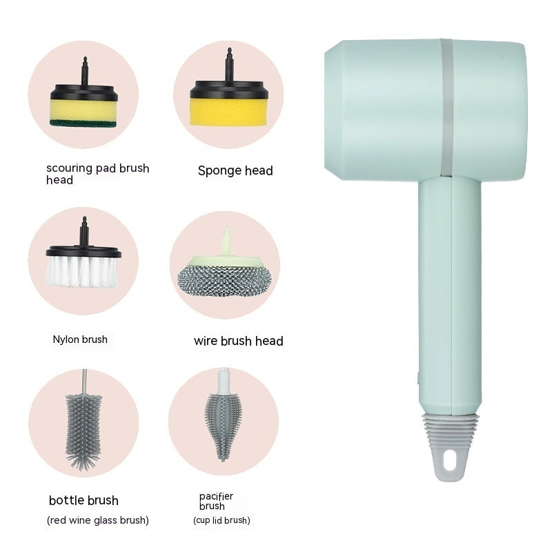 Wireless USB Rechargeable Electric Cleaning Brush for Kitchen, Bathtub, and Tile