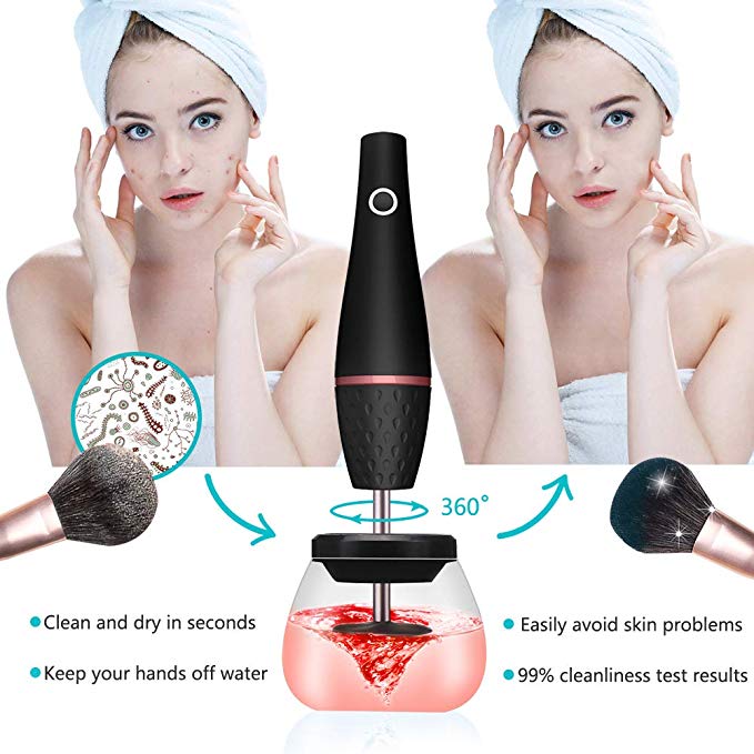Electric Make-up brush cleaning Device