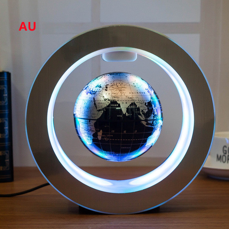 Round Magnetic LED Floating World Map