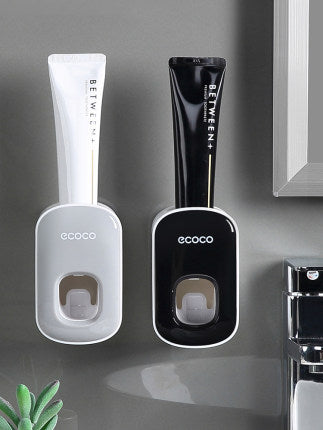 Automatic Toothpaste Dispenser & Wall-Mounted Bathroom Accessories Set
