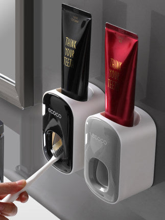 Automatic Toothpaste Dispenser & Wall-Mounted Bathroom Accessories Set