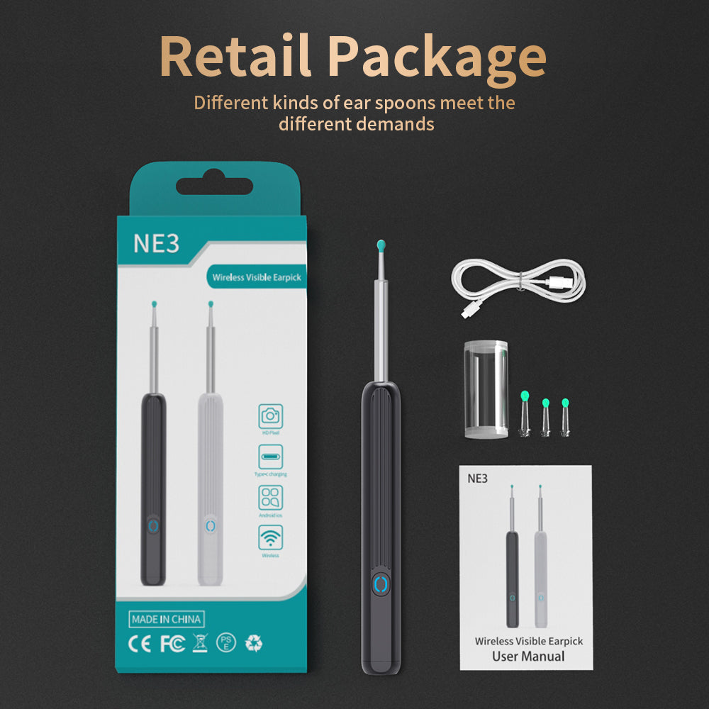 NE3 Wireless Ear Camera & Wax Removal Kit for iPhone
