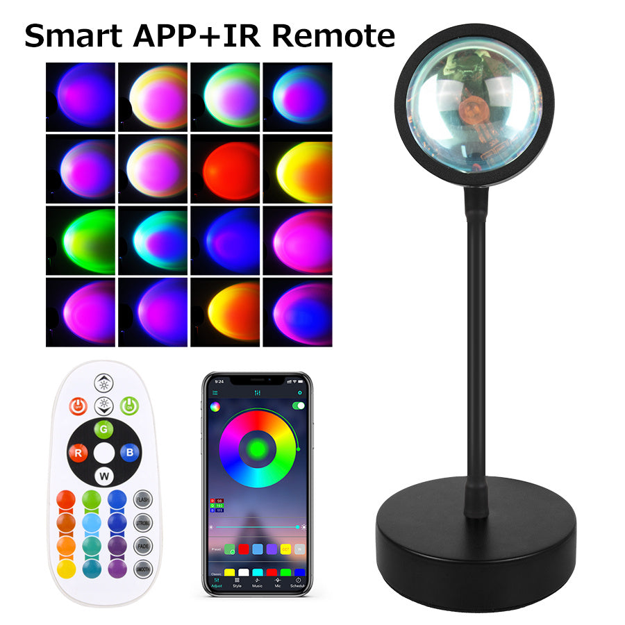 Sunset Projection Lamp: Night Light & Wall Decoration Lighting
