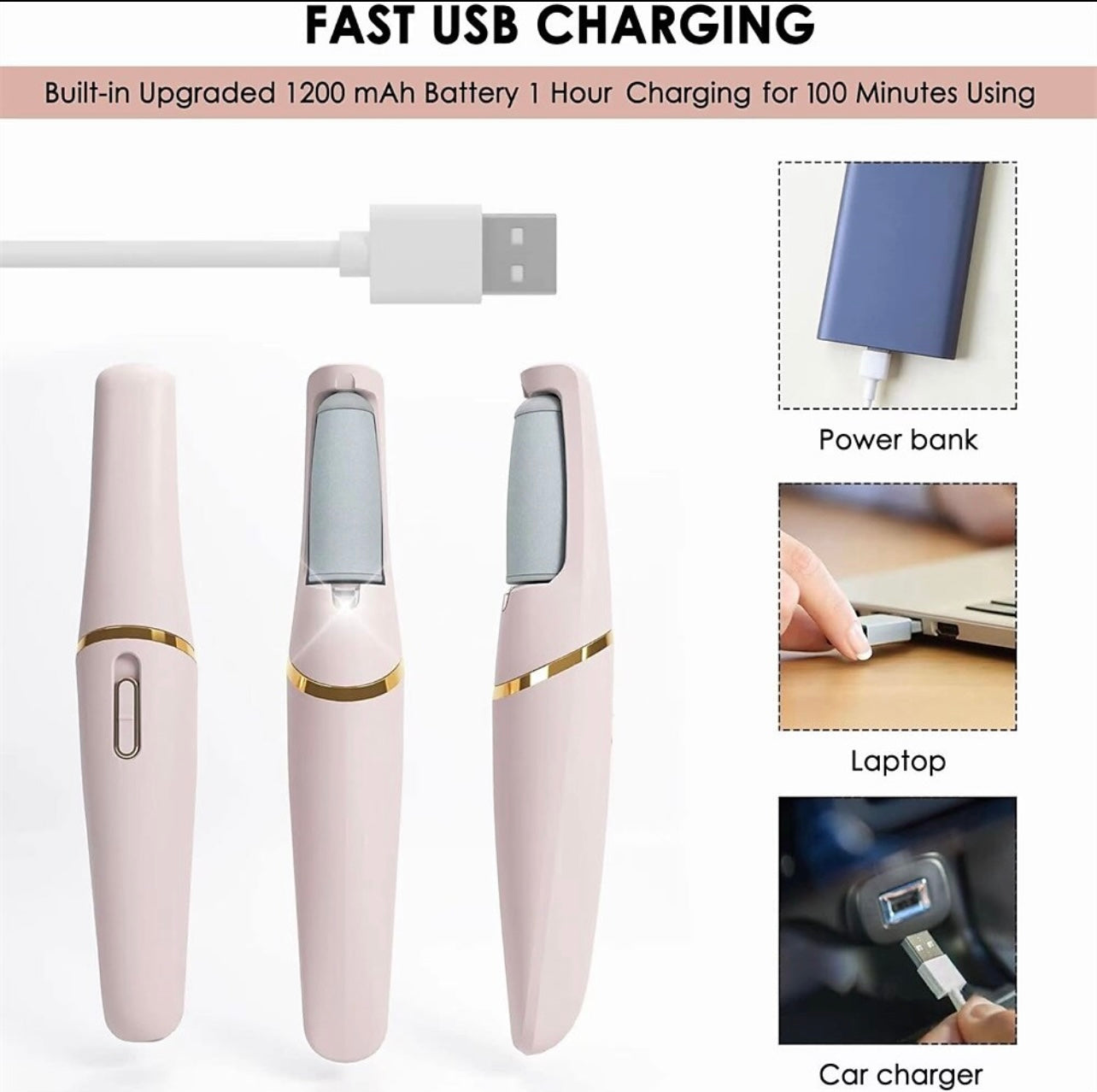 Electric Foot Grinder To Exfoliate Dead Skin