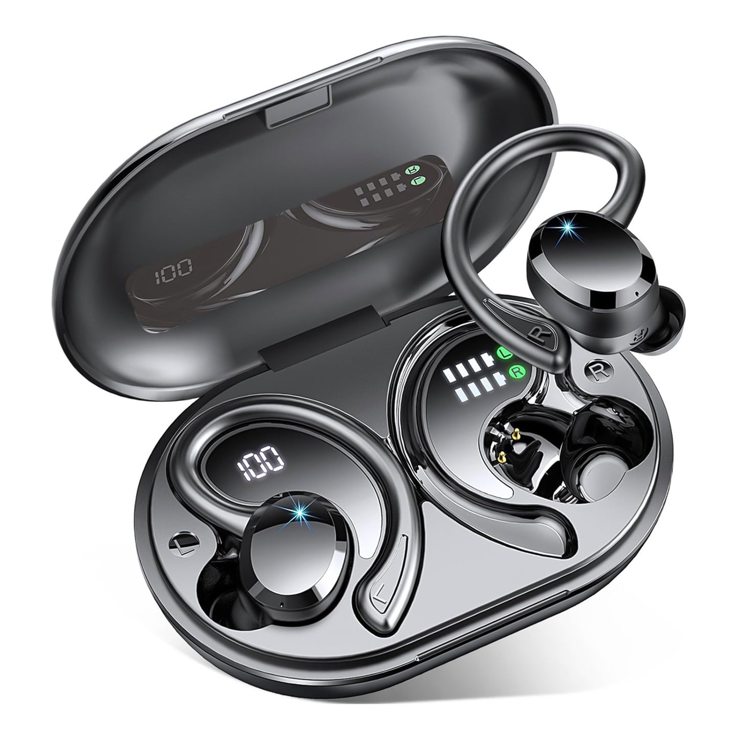 Wireless Smart 52 Bluetooth earbuds with Digital Display