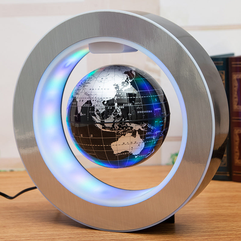 Round Magnetic LED Floating World Map