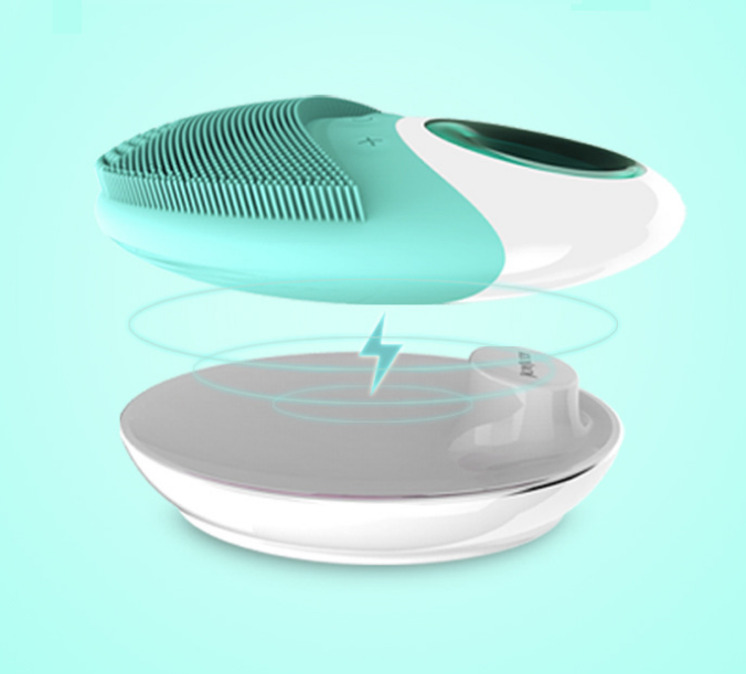 Silicone Cleansing Device with Wireless Charging