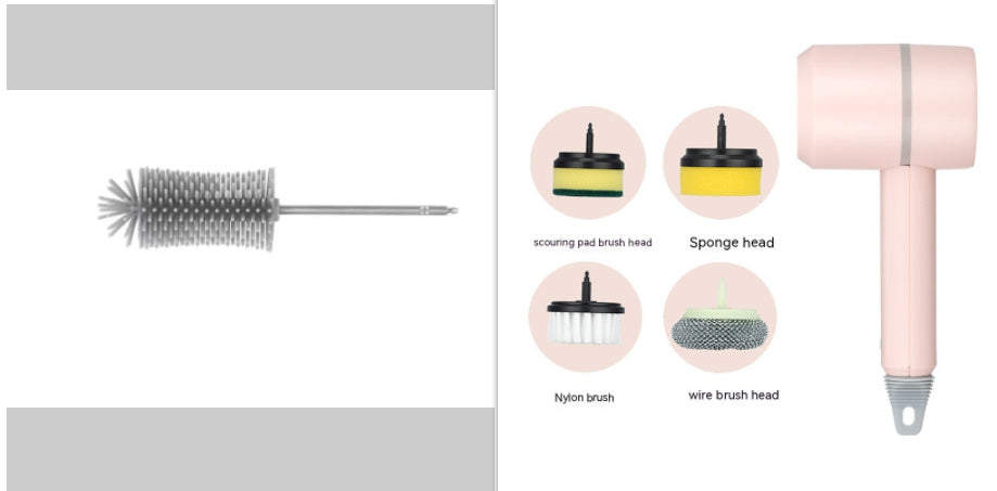 Wireless USB Rechargeable Electric Cleaning Brush for Kitchen, Bathtub, and Tile