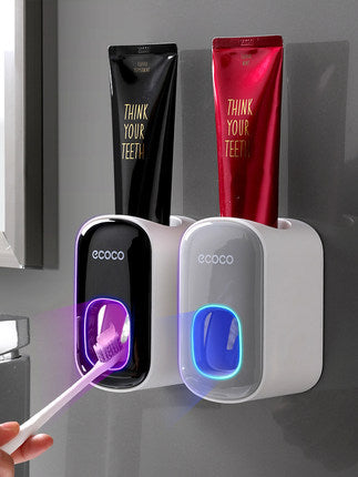 Automatic Toothpaste Dispenser & Wall-Mounted Bathroom Accessories Set