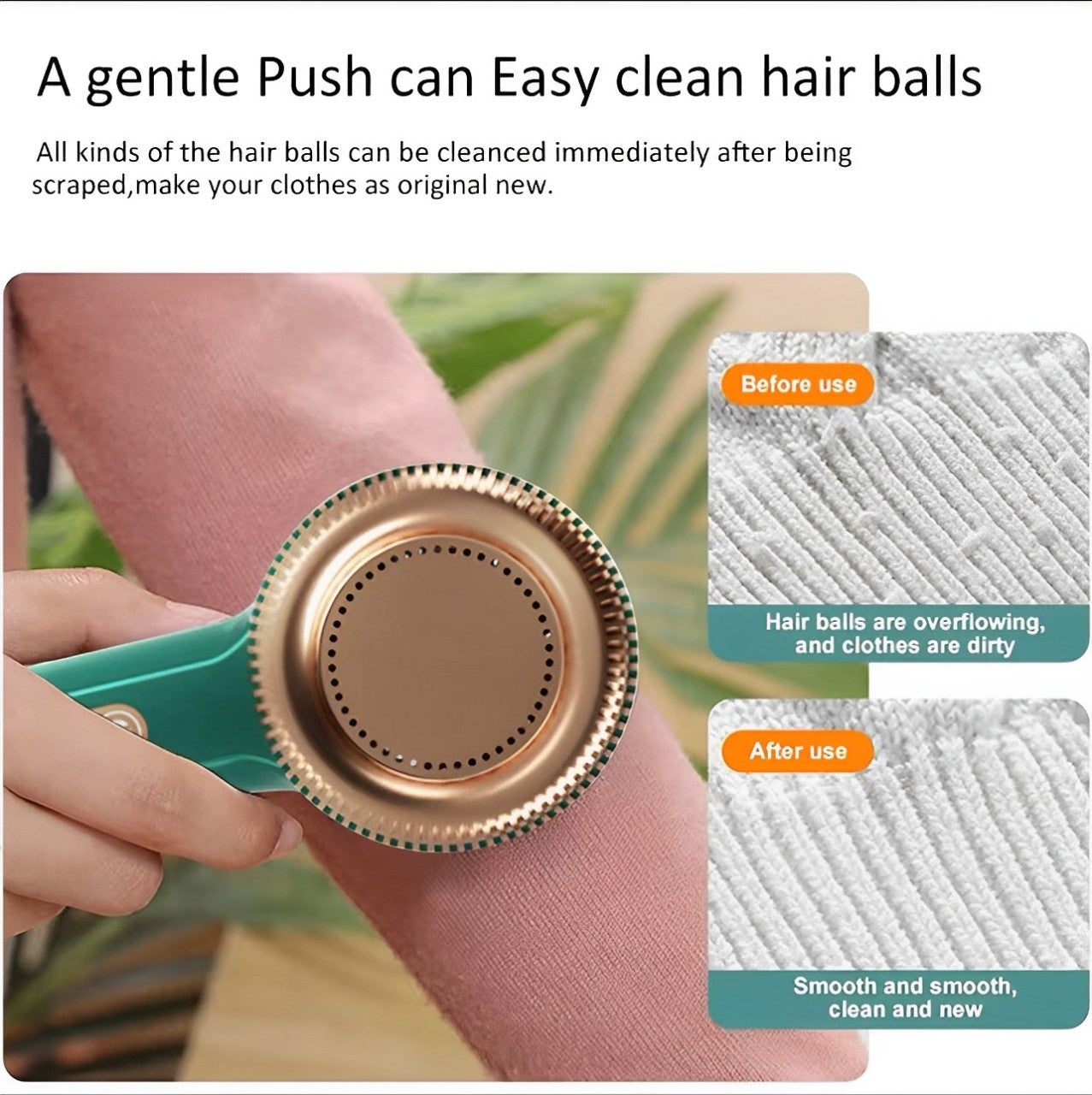 Electric Lint Remover - Rechargeable Pellet Fabric Shaver