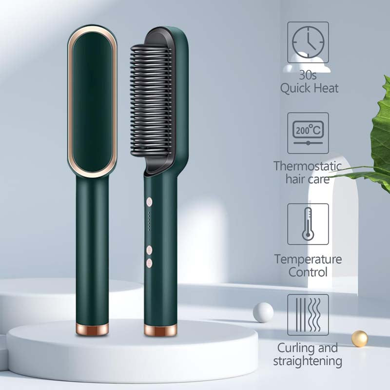 New 2 In 1 Hair Straightener Hot Comb