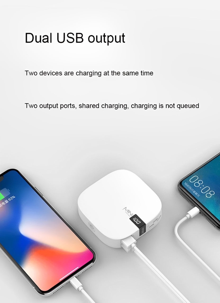 10000 mAh Mini Power Bank Fast charging