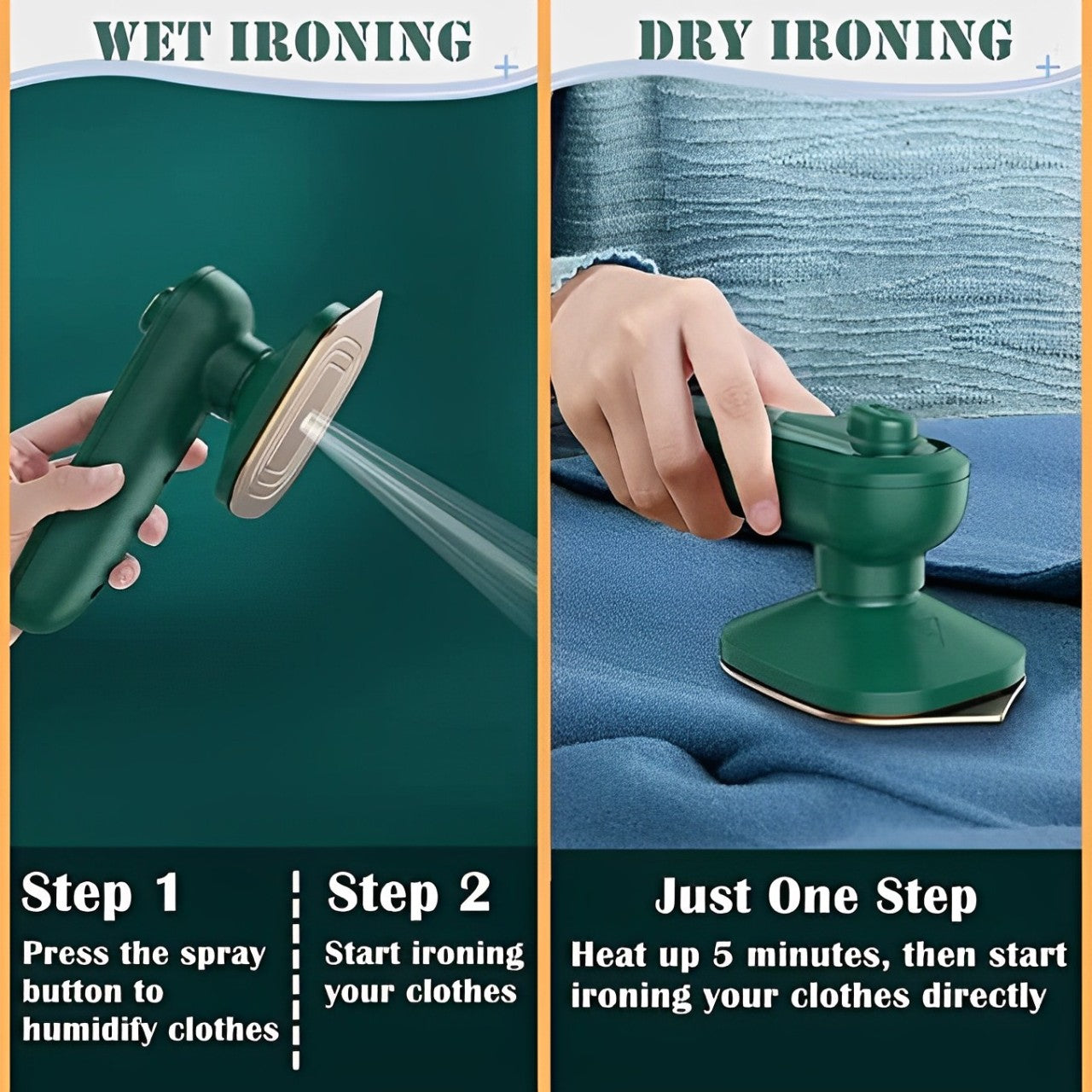 Portable Garment Steamer Iron