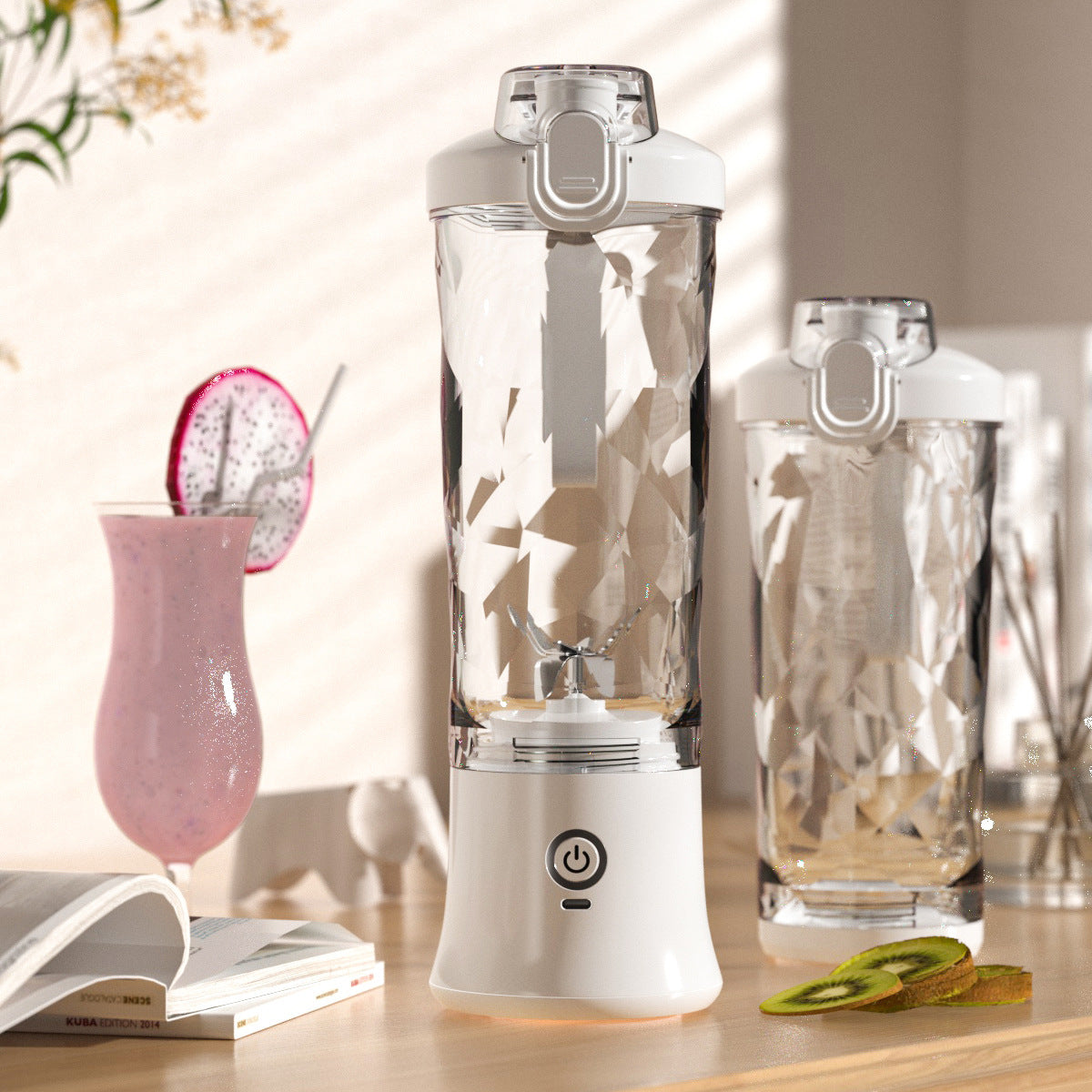 Compact 6-Blade Portable Blender for Shakes and Smoothies