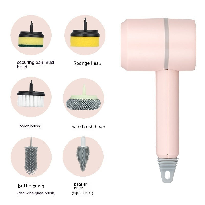 Wireless USB Rechargeable Electric Cleaning Brush for Kitchen, Bathtub, and Tile