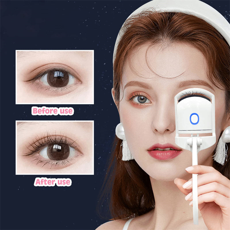 Mini Portable Heated Eyelash Curler with Electric Temperature Control