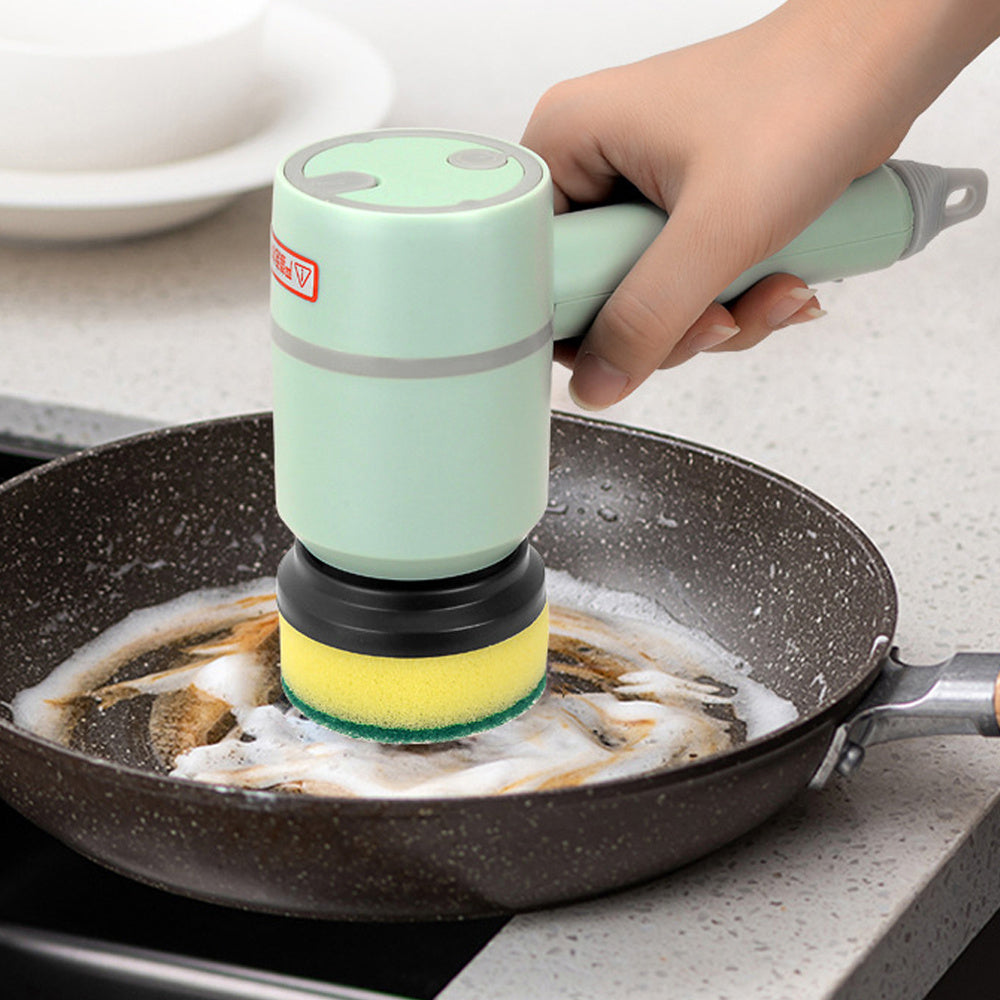 Wireless USB Rechargeable Electric Cleaning Brush for Kitchen, Bathtub, and Tile