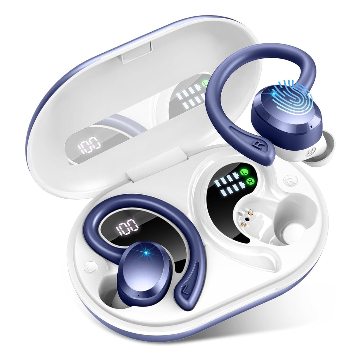Wireless Smart 52 Bluetooth earbuds with Digital Display