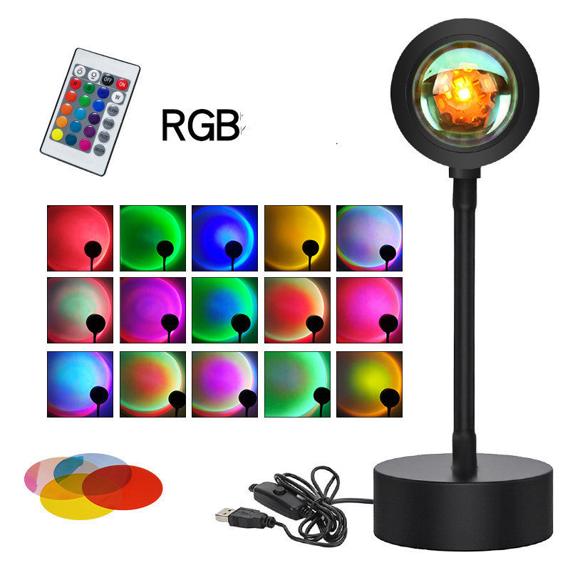 Sunset Projection Lamp: Night Light & Wall Decoration Lighting