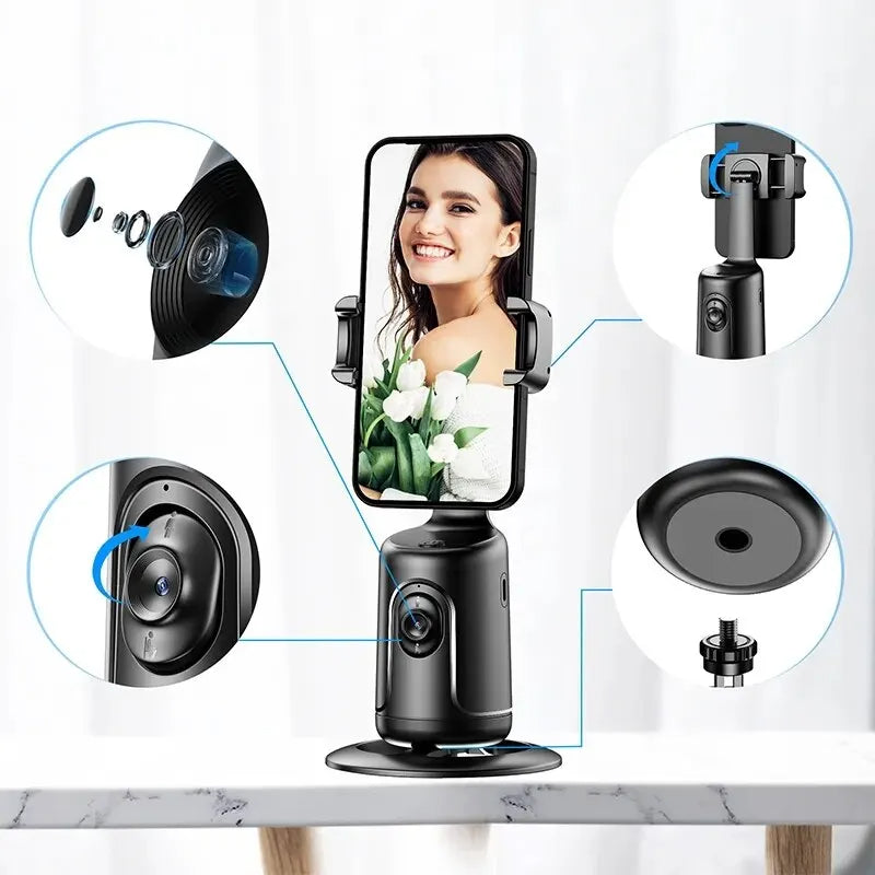 360 AI Face Tracking Phone Gimbal