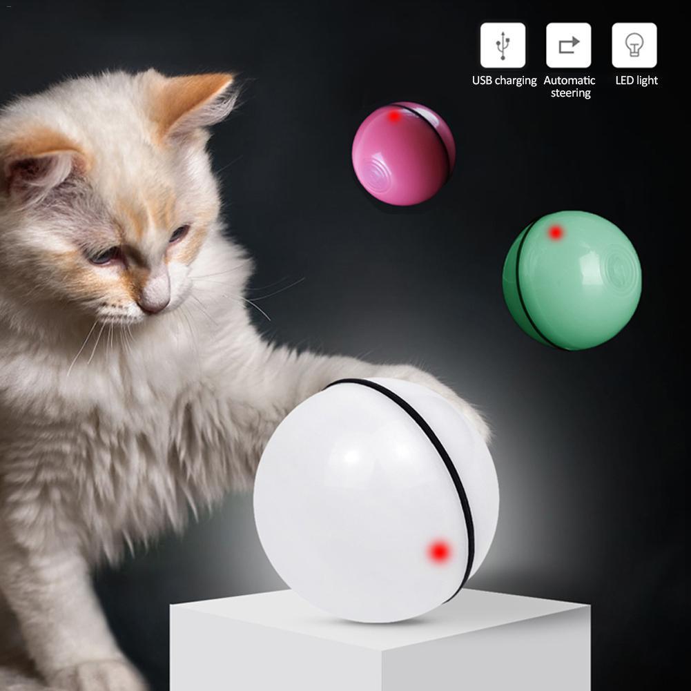 Interactive LED Laser Rolling Cat Toy