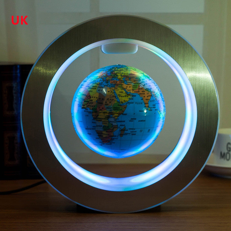 Round Magnetic LED Floating World Map