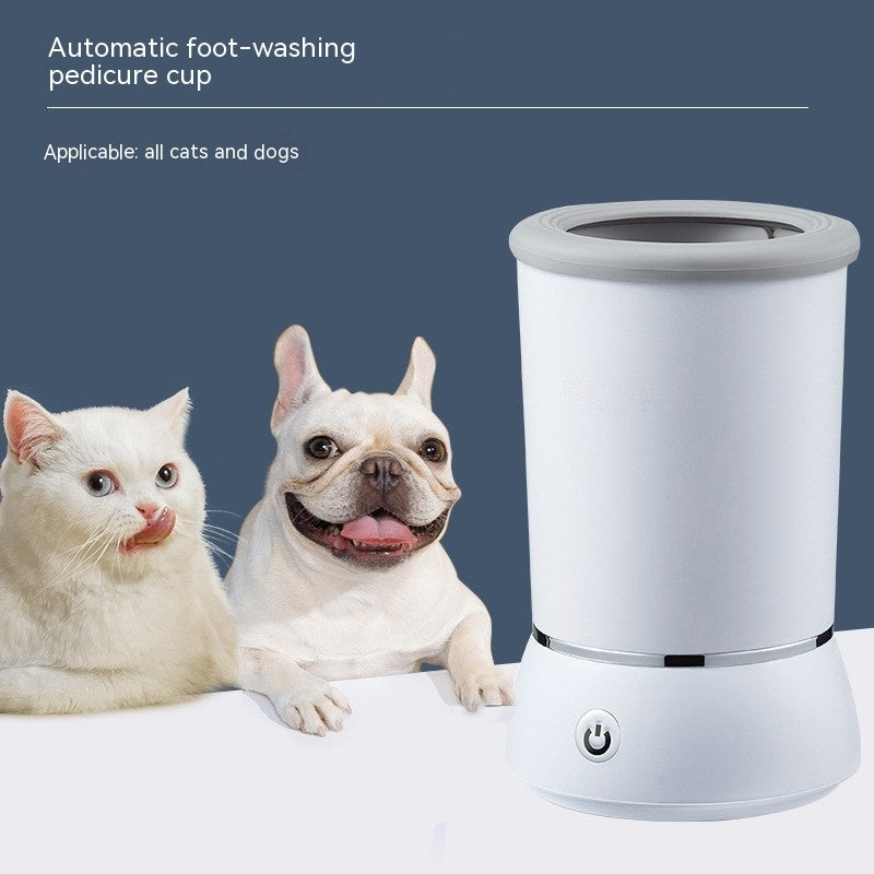 Automatic Electric Pet Paw Cleaner – Easy Foot Washing for Dogs & Cats