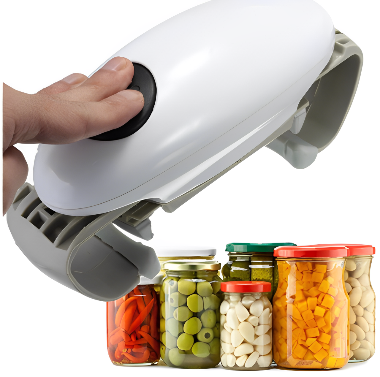 Multifunctional One-Touch Electric Bottle and Jar Opener