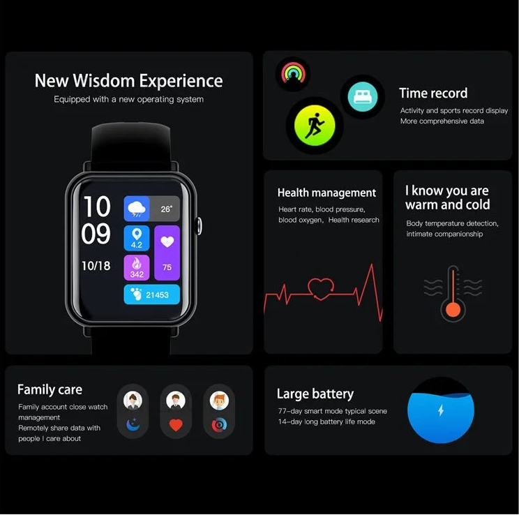 Q19 Pro Fitness Trainer smartwatch waterproof