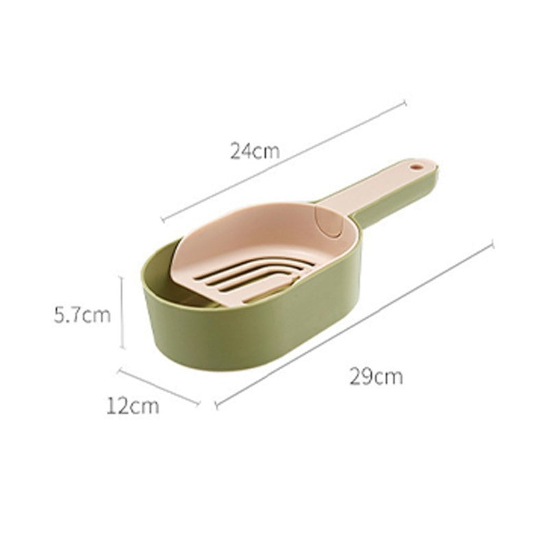 Self-Cleaning Cat Litter Scoop & Shovel