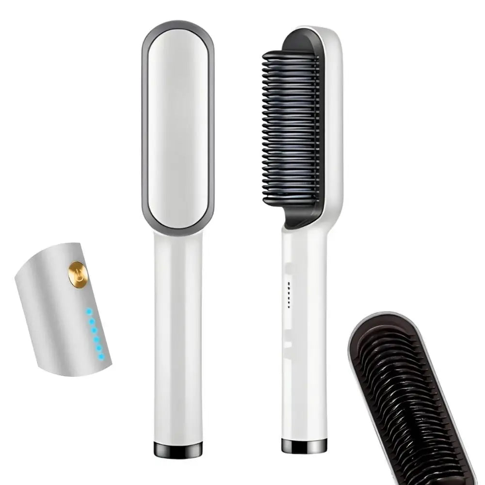 New 2 In 1 Hair Straightener Hot Comb