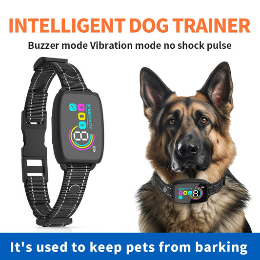 Smart Anti-Barking Dog Collar- Rechargeable and Waterproof