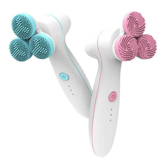 Three round 3D silicone cleansing Gadget